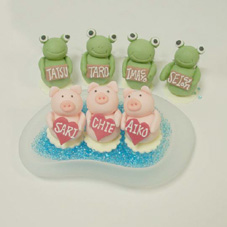 ブタちゃんとカエル君