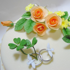 シュガークラフトウエディングケーキ