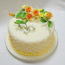 シュガークラフトウエディングケーキ