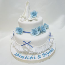 手作りウエディングケーキ