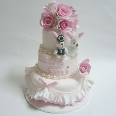 手作りウエディングケーキ