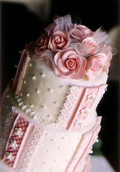 手作りウエディングケーキ