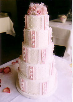 手作りウエディングケーキ